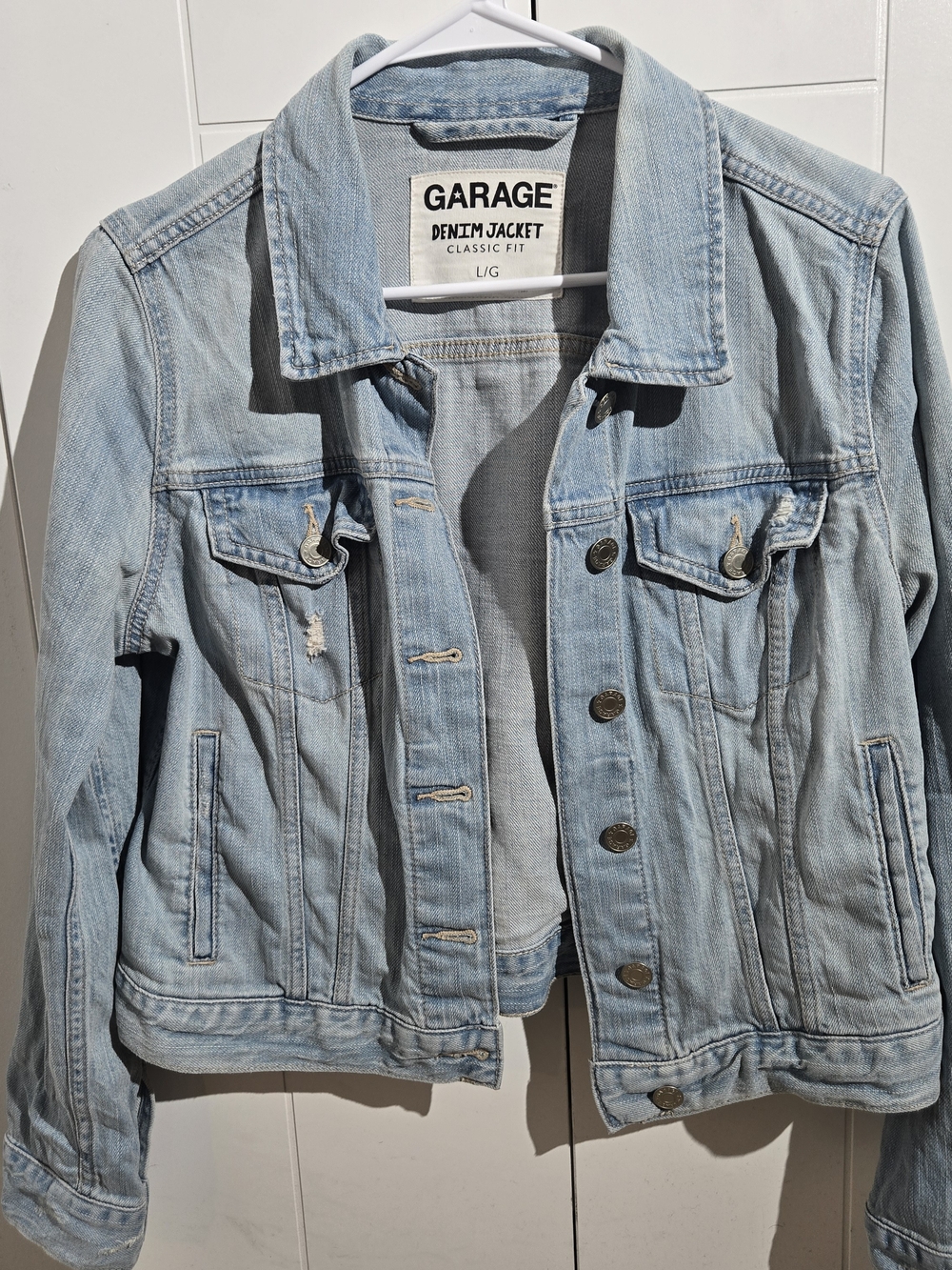 GARAGE Light Blue Denim Jacket - Women's Classic Fit